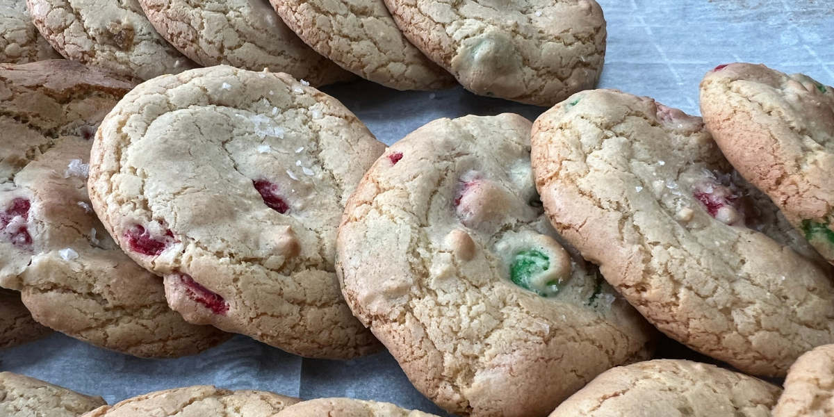 Soft and Chewy M&M Cookies